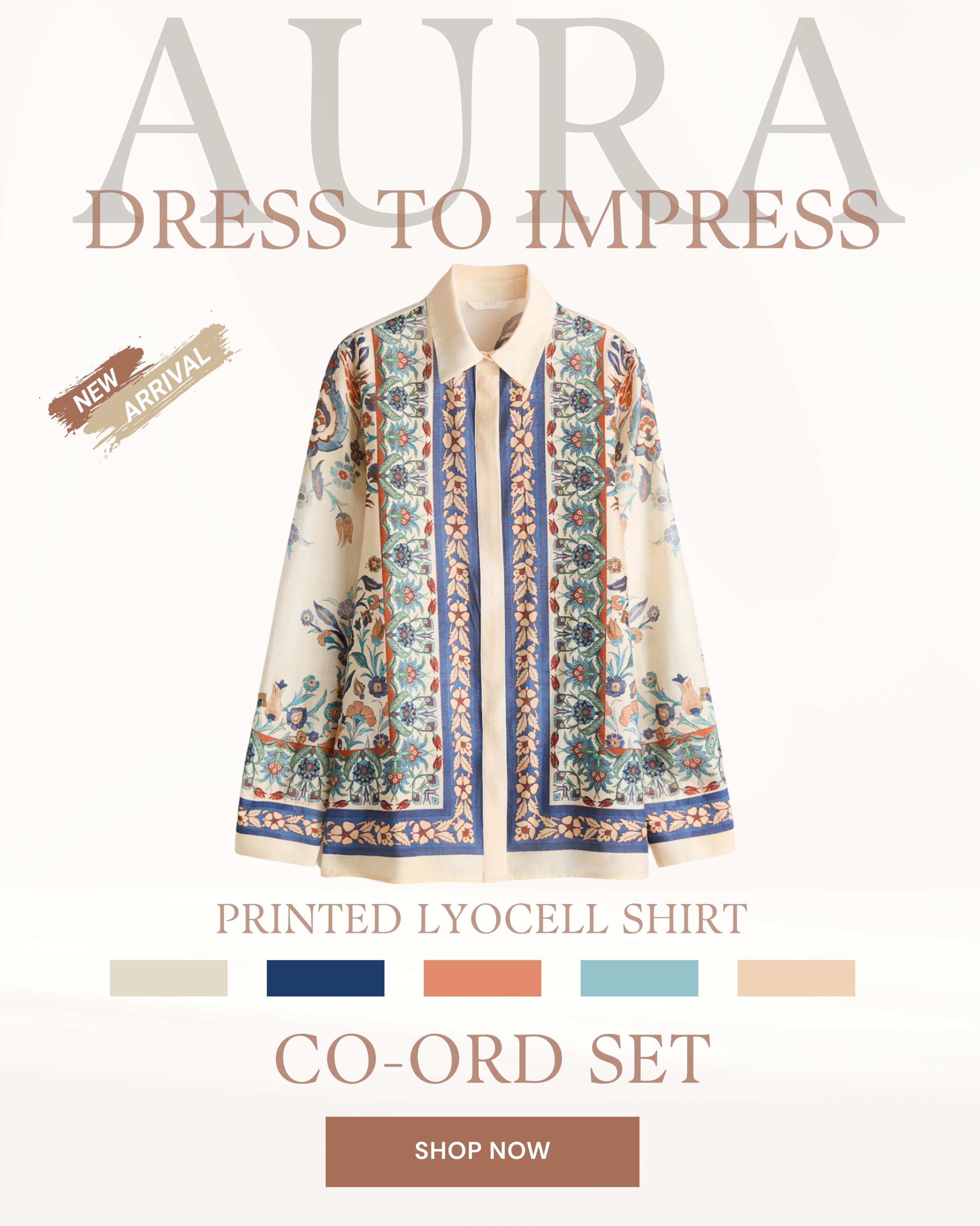 Oversized printed shirt